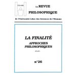 خرید و دانلود نسخه کامل کتاب Cours ULSH – 1973-1974 – La finalité, approches philosophiques