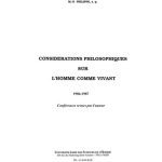 خرید و دانلود نسخه کامل کتاب Cours ULSH – 1986-1987 – Considérations philosophiques sur l’homme comme vivant