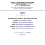 خرید و دانلود نسخه کامل کتاب Creating a new discipline of memory studies