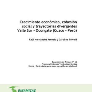 خرید و دانلود نسخه کامل کتاب Crecimiento económico, cohesión social y trayectorias divergentes Valle Sur – Ocongate (Cuzco – Perú)