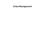 خرید و دانلود نسخه کامل کتاب Crisis Management