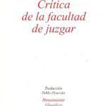 خرید و دانلود نسخه کامل کتاب Crítica de la facultad de juzgar