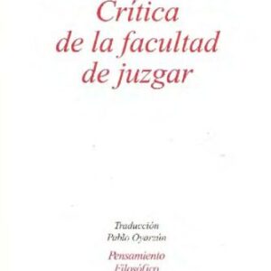 خرید و دانلود نسخه کامل کتاب Crítica de la facultad de juzgar