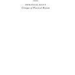 خرید و دانلود نسخه کامل کتاب Critique of Practical Reason