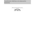 خرید و دانلود نسخه کامل کتاب Cuestiones relativas a la educación femenina