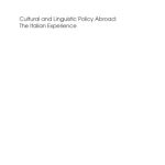 خرید و دانلود نسخه کامل کتاب Cultural And Linguistic Policy Abroad: The Italian Experience (Multilingual Matters)