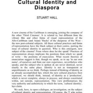 خرید و دانلود نسخه کامل کتاب Cultural Identity and Diaspora