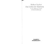 خرید و دانلود نسخه کامل کتاب Das Leben der Institutionen. Zu einer ALlgemeinen Theorie der Institutionalisierung
