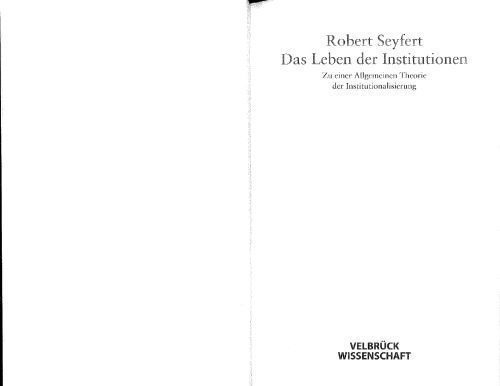 خرید و دانلود نسخه کامل کتاب Das Leben der Institutionen. Zu einer ALlgemeinen Theorie der Institutionalisierung_68e62c897eec9.jpeg خرید و دانلود نسخه کامل کتاب Das Leben der Institutionen. Zu einer ALlgemeinen Theorie der Institutionalisierung