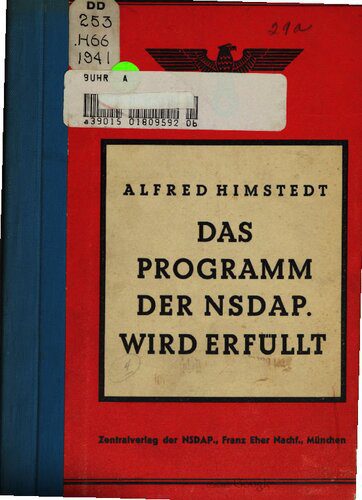 خرید و دانلود نسخه کامل کتاب Das Programm der NSDAP. wird erfüllt_68e6e24b06453.jpeg خرید و دانلود نسخه کامل کتاب Das Programm der NSDAP. wird erfüllt