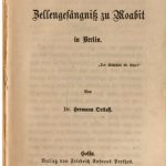 خرید و دانلود نسخه کامل کتاب Das Zellengefängnis zu Moabit in Berlin