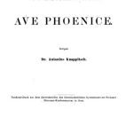 خرید و دانلود نسخه کامل کتاب De L. Caeli Firmiani Lactanti De Ave Phoenice