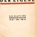 خرید و دانلود نسخه کامل کتاب Der Eigene, 10. Jahrgang: Ein Blatt für männliche Kultur