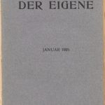 خرید و دانلود نسخه کامل کتاب Der Eigene: Januar 1905