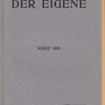 خرید و دانلود نسخه کامل کتاب Der Eigene: März 1905