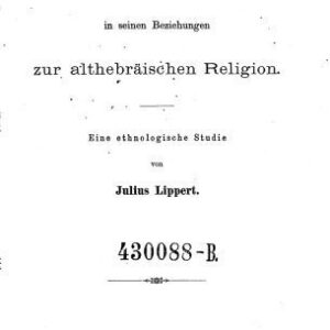 خرید و دانلود نسخه کامل کتاب Der Seelencult [Seelenkult] in seinen Beziehungen zur althebräischen Religion : Eine ethnologische Studie
