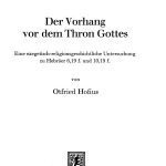 خرید و دانلود نسخه کامل کتاب Der Vorhang vor dem Thron Gottes. Eine exegetisch-religionsgeschichtliche Untersuchung zu Hebraer 6,19f. und 10,19
