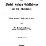 خرید و دانلود نسخه کامل کتاب Der Wandel des deutschen Gefühlslebens seit dem Mittelalter. Eine Jenauer Rosenvorlesung