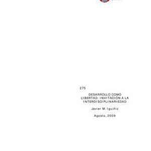 خرید و دانلود نسخه کامل کتاب Desarrollo como libertad: invitación a la interdisciplinariedad