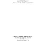 خرید و دانلود نسخه کامل کتاب Desplazamiento por violencia política en el Perú, 1980-1992