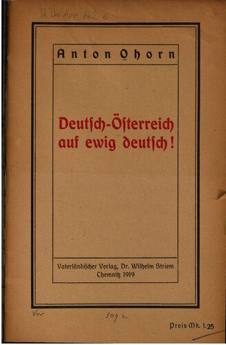 خرید و دانلود نسخه کامل کتاب Deutsch-Österreich auf ewig deutsch?_68f72383bb9b0.jpeg خرید و دانلود نسخه کامل کتاب Deutsch-Österreich auf ewig deutsch?