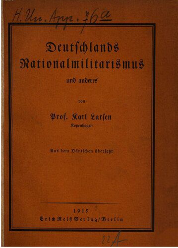 خرید و دانلود نسخه کامل کتاب Deutschlands Nationalmilitarismus und anderes_68f723e669521.jpeg خرید و دانلود نسخه کامل کتاب Deutschlands Nationalmilitarismus und anderes