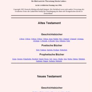 خرید و دانلود نسخه کامل کتاب Die Bibel