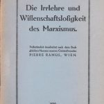 خرید و دانلود نسخه کامل کتاب Die Irrlehre und Wissenschaftslosigkeit des Marxismus
