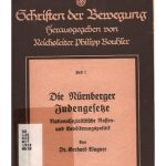 خرید و دانلود نسخه کامل کتاب Die Nürnberger Judengesetze