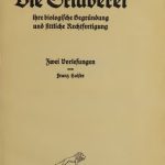 خرید و دانلود نسخه کامل کتاب Die Sklaverei, ihre biologische Begründung und sittliche Rechtfertigung. Zwei Vorlesungen