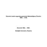 خرید و دانلود نسخه کامل کتاب Dnevnici austro-ugarskog generala Maksimilijana Čičerića 1892.-1918.