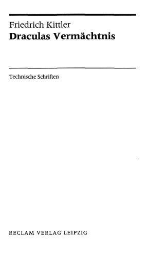 خرید و دانلود نسخه کامل کتاب Draculas Vermächtnis. Technische Schriften.