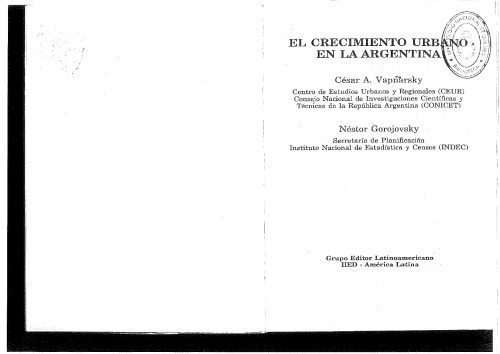 خرید و دانلود نسخه کامل کتاب El crecimiento urbano en la argentina_68f8e77c50a9c.jpeg خرید و دانلود نسخه کامل کتاب El crecimiento urbano en la argentina