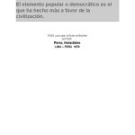 خرید و دانلود نسخه کامل کتاب El elemento popular o democrático es el que ha hecho más a favor de la civilización