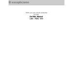 خرید و دانلود نسخه کامل کتاب El escepticismo