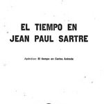 خرید و دانلود نسخه کامل کتاب El tiempo en Jean Paul Sartre