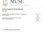 خرید و دانلود نسخه کامل کتاب Electoral Systems for Divided Societies