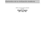 خرید و دانلود نسخه کامل کتاب Elementos de la civilización moderna