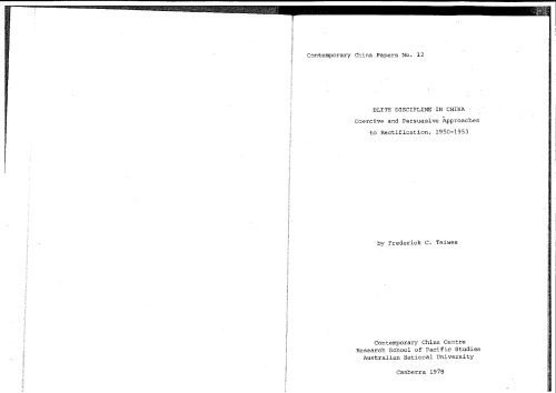 خرید و دانلود نسخه کامل کتاب Elite discipline in China:coercive and persuasive approaches to rectification,1950-1953_68e9c9f33d954.jpeg خرید و دانلود نسخه کامل کتاب Elite discipline in China:coercive and persuasive approaches to rectification,1950-1953