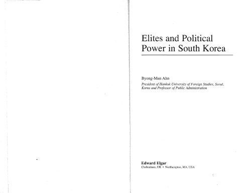 خرید و دانلود نسخه کامل کتاب Elites and political power in South Korea_68f8e2c5a1c41.jpeg خرید و دانلود نسخه کامل کتاب Elites and political power in South Korea
