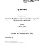 خرید و دانلود نسخه کامل کتاب Entwickelt Max Stirner in „Der Einzige und sein Eigentum“ den Begriff des Anarchismus?