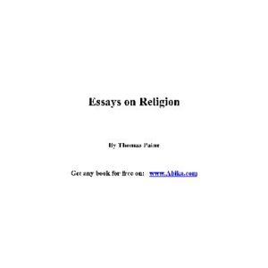 خرید و دانلود نسخه کامل کتاب Essays On Religion