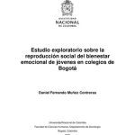 خرید و دانلود نسخه کامل کتاب Estudio exploratorio sobre la reproducción social del bienestar emocional de jóvenes en colegios de Bogotá