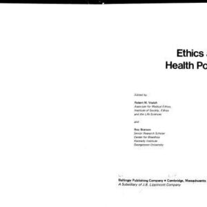 خرید و دانلود نسخه کامل کتاب Ethics and Health Policy