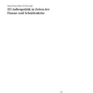 خرید و دانلود نسخه کامل کتاب EU-Außenpolitik in Zeiten der Finanz- und Schuldenkrise