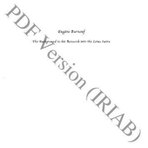 خرید و دانلود نسخه کامل کتاب Eugène Burnouf: the Background to his Research into the Lotus Sutra