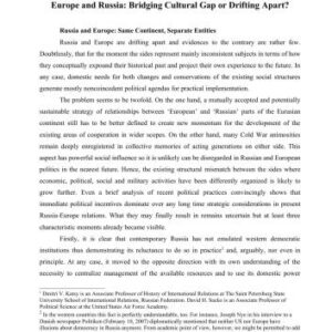 خرید و دانلود نسخه کامل کتاب Europe and Russia: Bridging Cultural Gap or Drifting Apart?