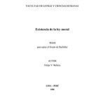 خرید و دانلود نسخه کامل کتاب Existencia de la ley moral