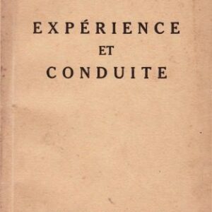 خرید و دانلود نسخه کامل کتاب Expérience et conduite