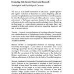 خرید و دانلود نسخه کامل کتاب Extending Self-Esteem Theory and Research: Sociological and Psychological Currents
